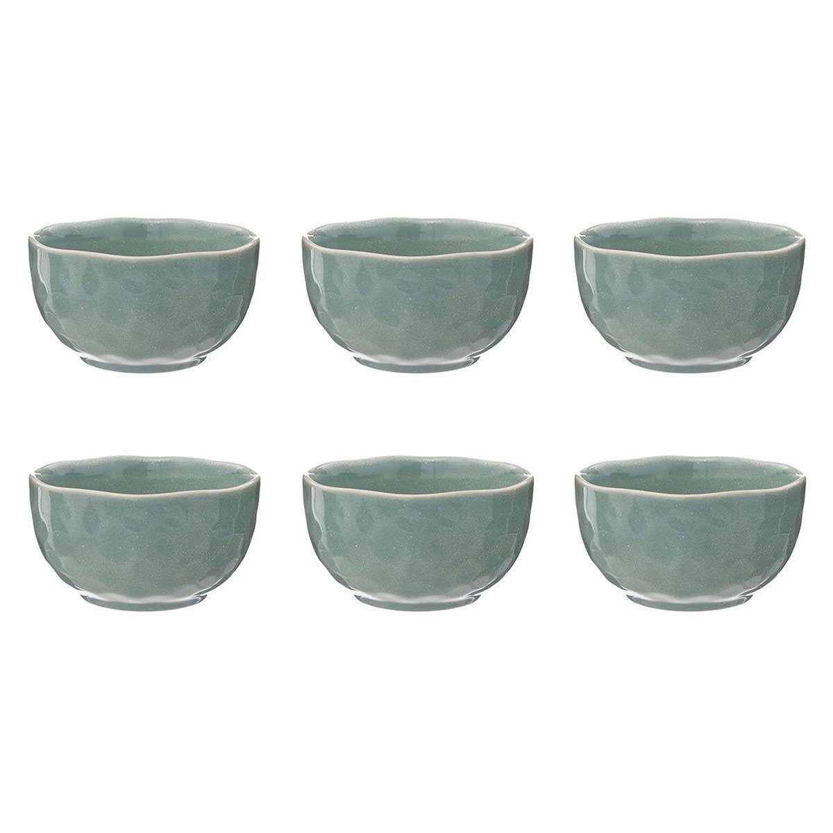 SECRET DE GOURMET Lot de 6 Bols Design  Zoé  70cl Vert