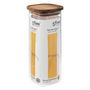 Voir la diapositive 3 : FIVE Bocal en Verre  Hermet  2L Transparent & Marron