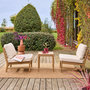 Voir la diapositive 3 : SWEEEK Salon de jardin bois d'acacia naturel 2 places - Lunari