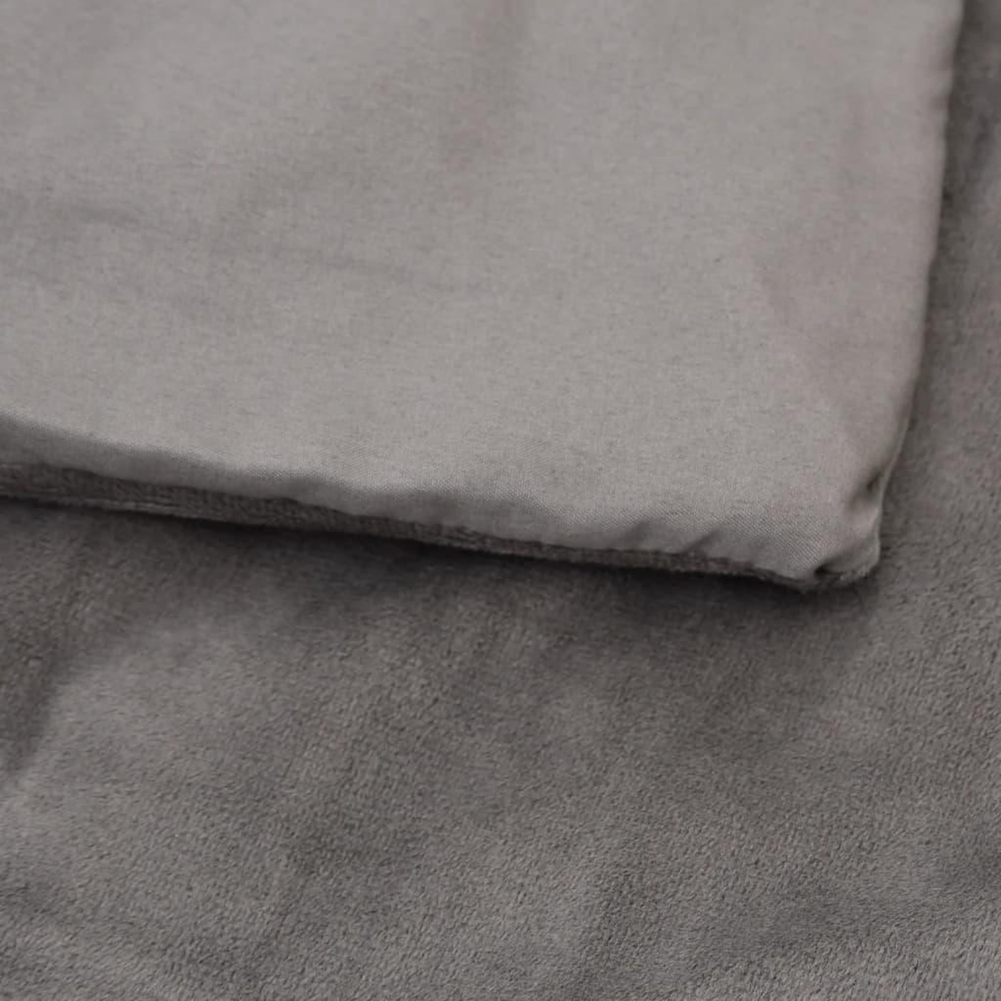 Voir la diapositive 4 : VIDAXL Couverture lestee avec housse Gris 200x200 cm 9 kg Tissu