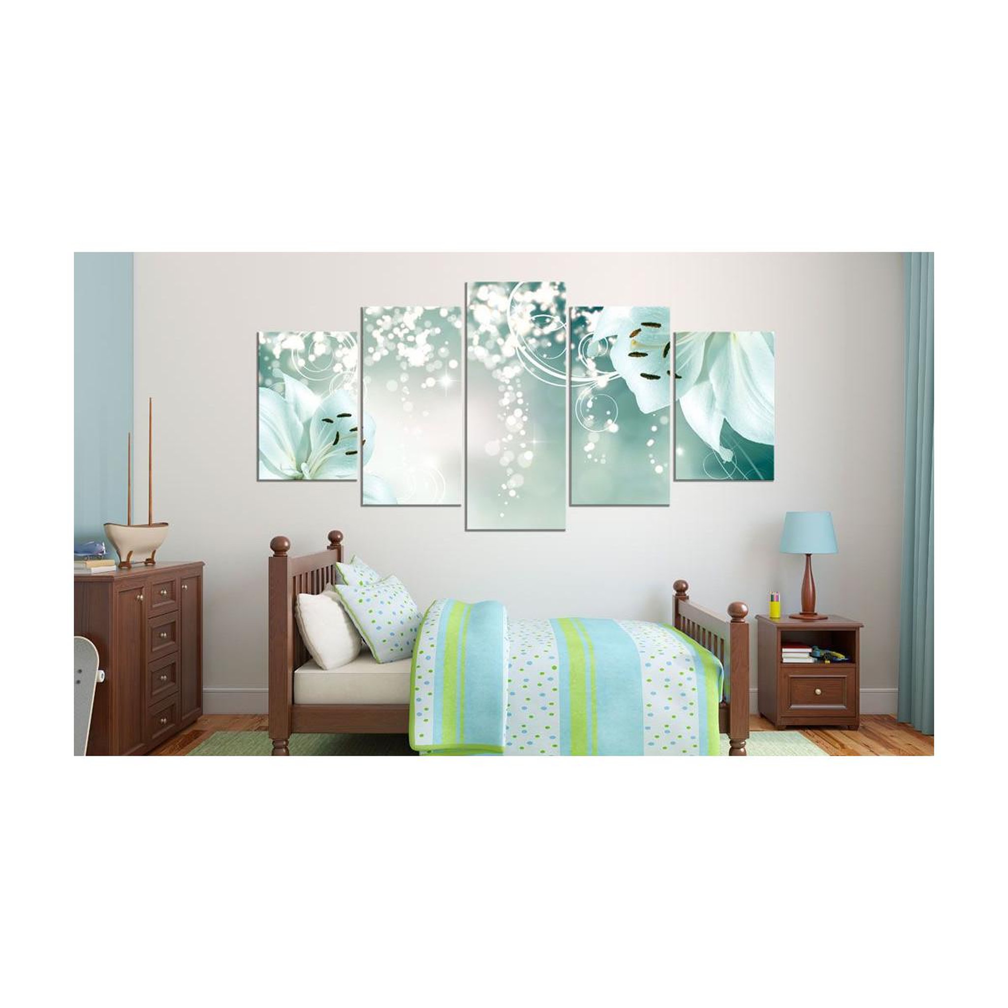 Voir la diapositive 2 : Paris Prix Tableau Imprimé  Magic Green Composition