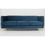 Voir la diapositive 2 : Paris Prix Canapé 3 Places en Velours  Suez  204cm Bleu