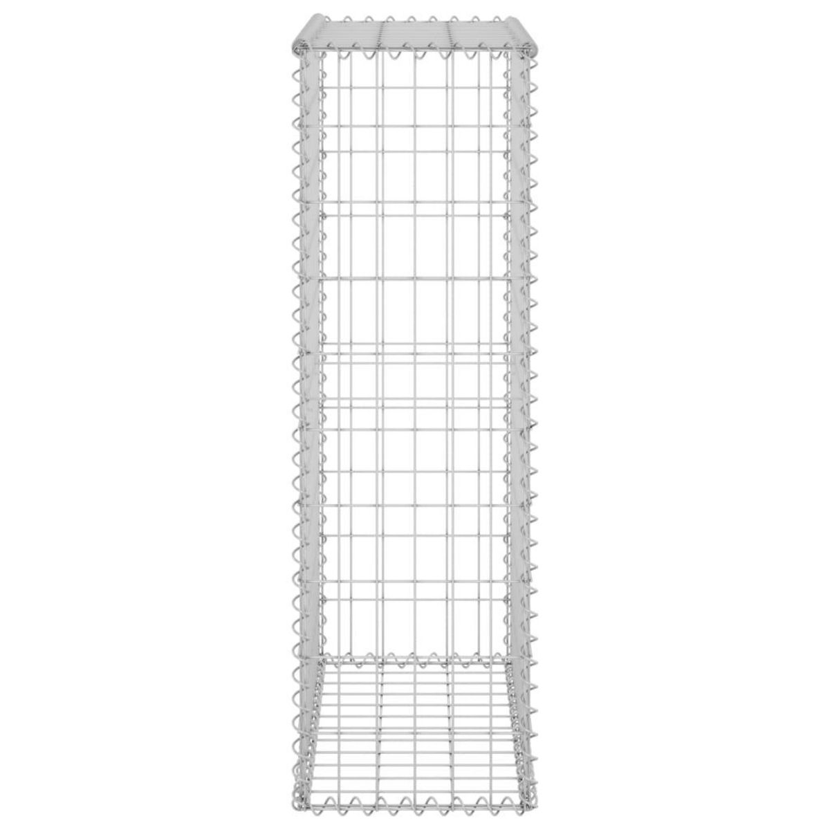 VIDAXL Mur en gabion avec couvercles Acier galvanise 60x30x100 cm