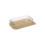 Voir la diapositive 2 : FIVE Plat Cuisine  Couvercle Bambou  31cm Transparent