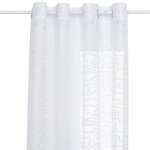 ATMOSPHERA Rideau Voilage Motifs Abstraits  Lazi  140x240cm Blanc