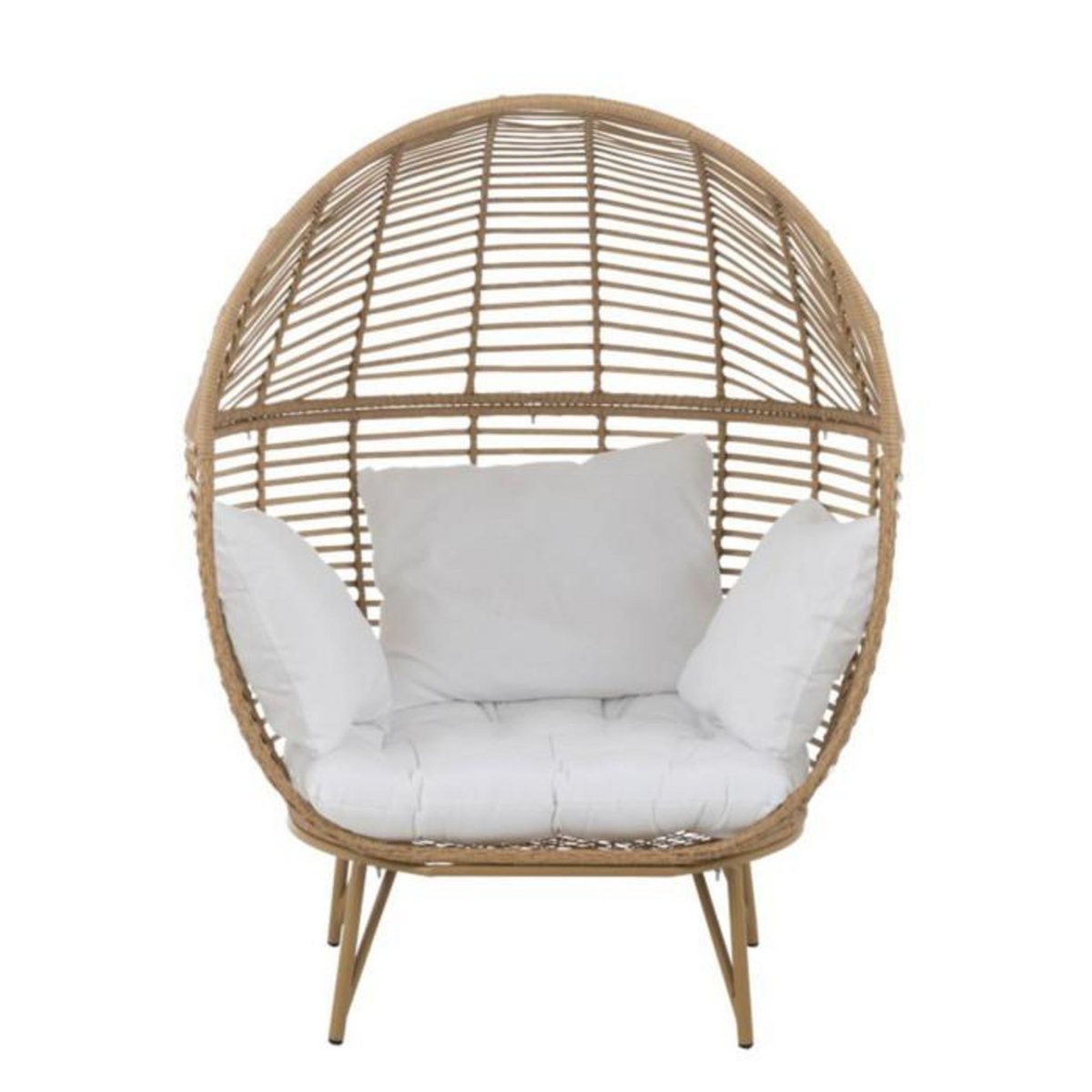 Paris Prix Fauteuil Design Ovale  Aciera  148cm Naturel