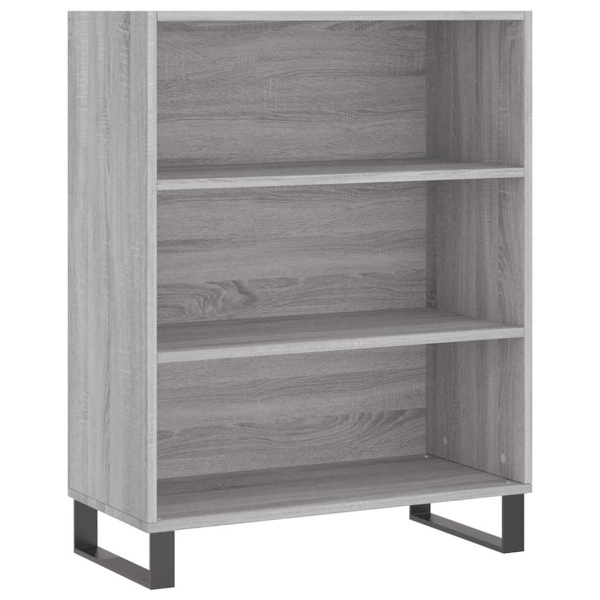 VIDAXL Armoire a etageres sonoma gris 69,5x32,5x90cm bois d'ingenierie
