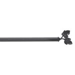 Paris Prix Tringle Déco Extensible  Feuillina  60-80cm Anthracite