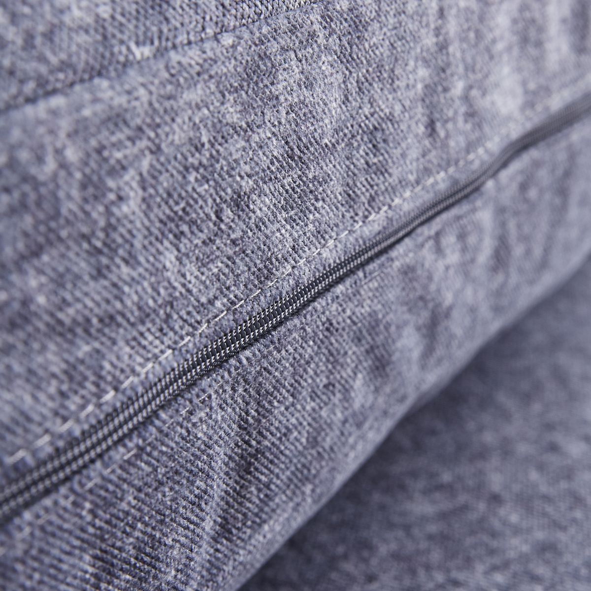 Canapé d'angle gauche convertible panoramique 5 places tissu avec coffre MAGNUS