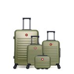 SWISS KOPPER SWISS KOPPER - LOT DE 4 - Valises grand format, cabine, cabine XXS et vanity WIL. Coloris disponibles : Rouge, Rose, Beige