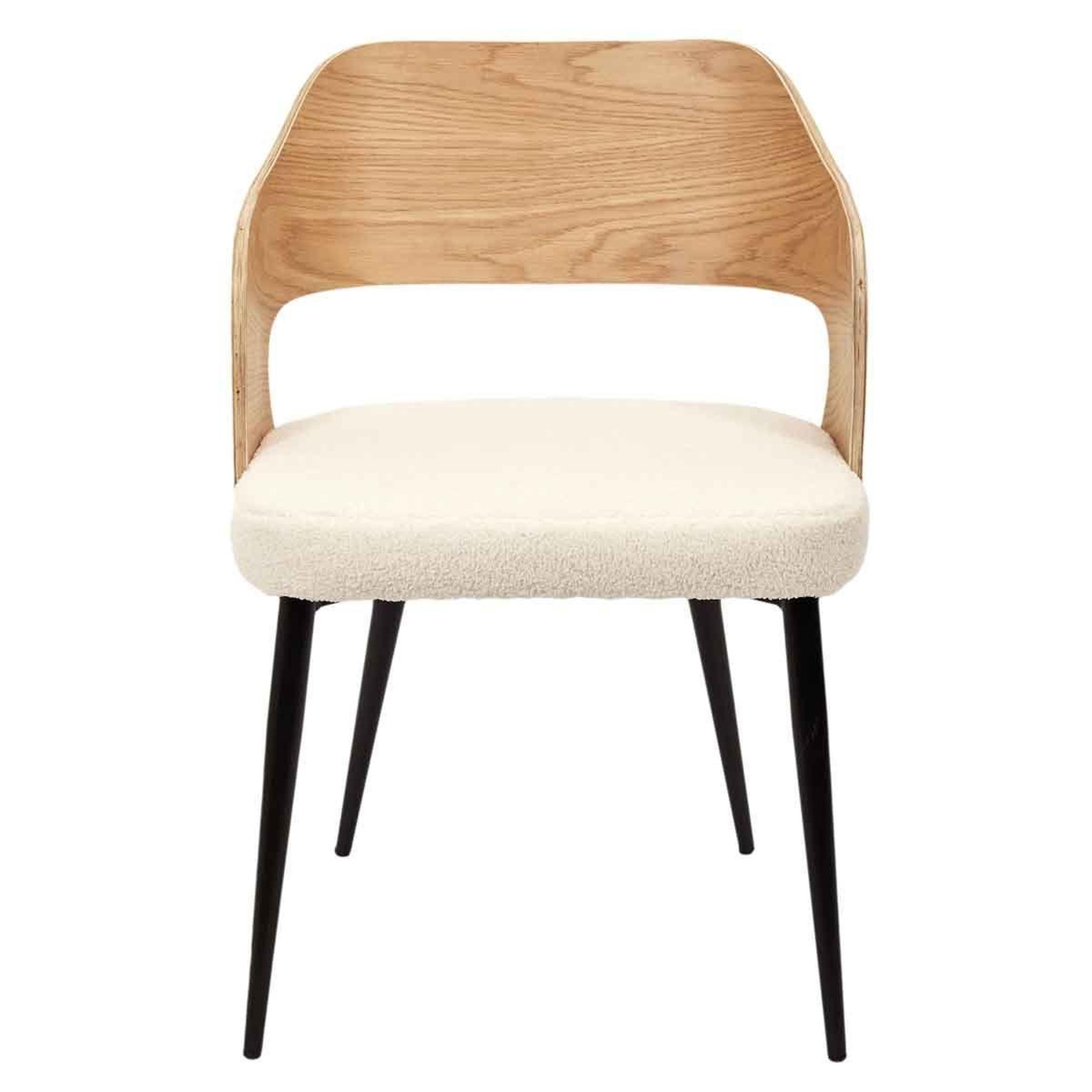 Voir la diapositive 3 : The Home Deco Factory Lot de 2 fauteuils scandinaves  loki  76cm blanc