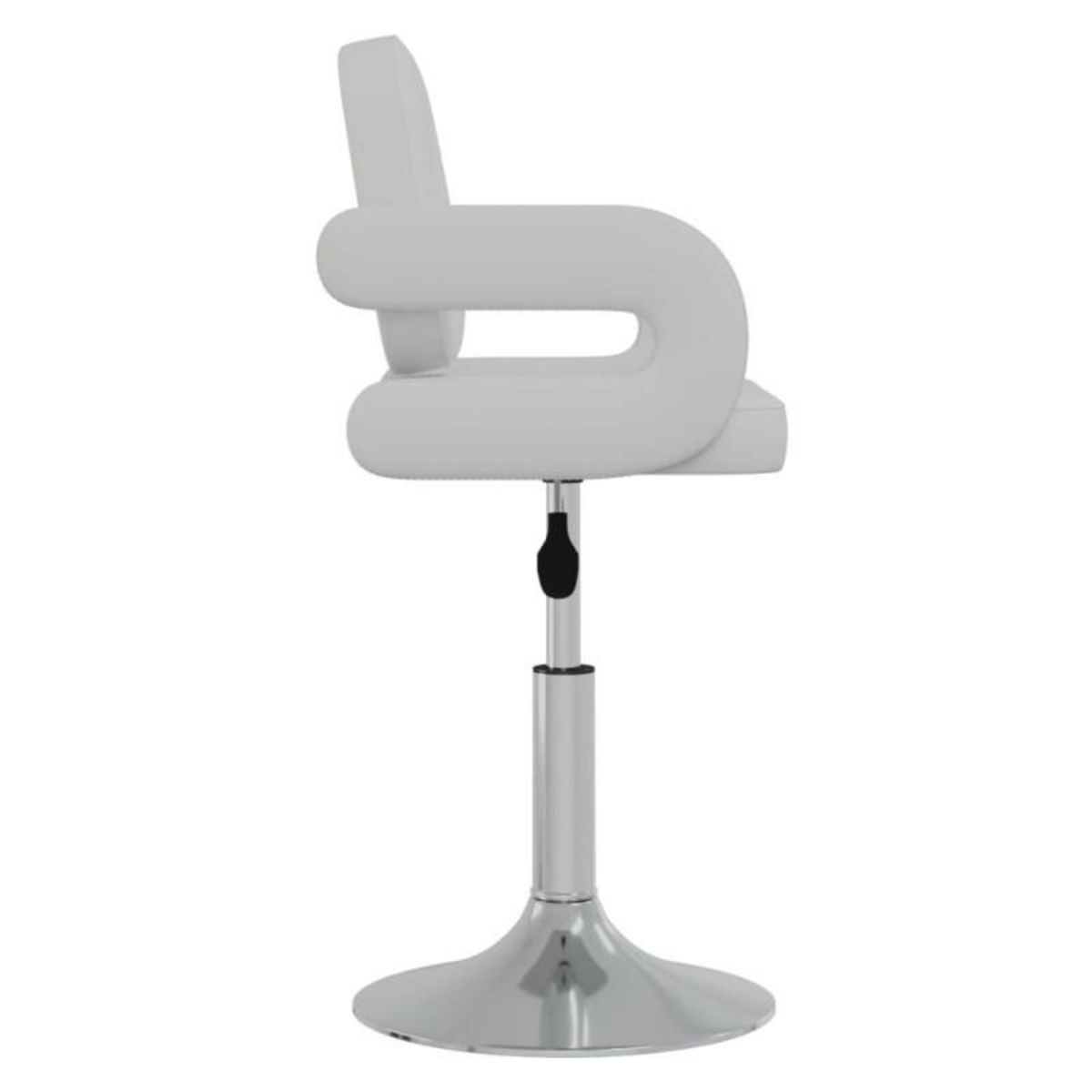 VIDAXL Chaises pivotantes à manger lot de 2 blanc similicuir