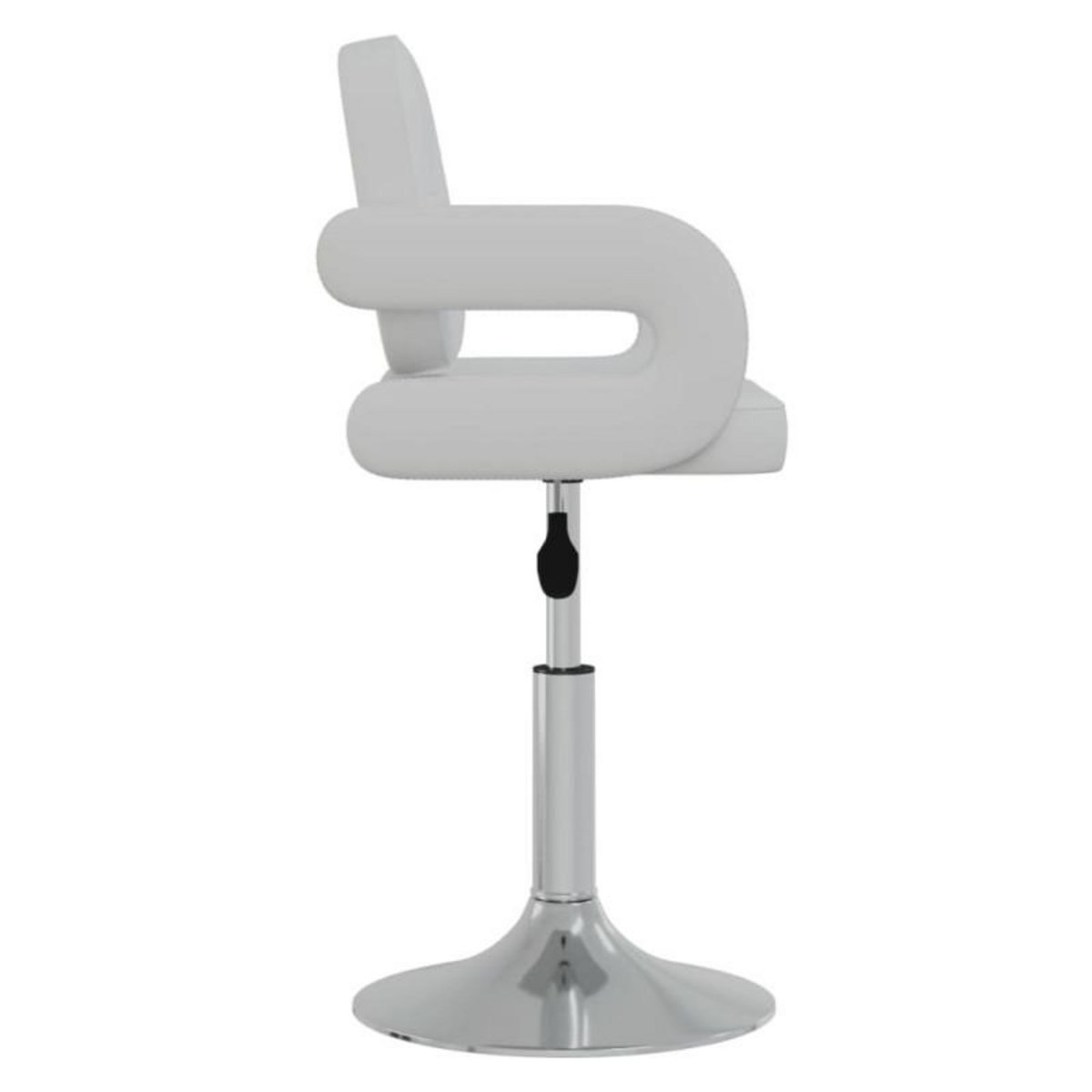 VIDAXL Chaises pivotantes à manger lot de 2 blanc similicuir
