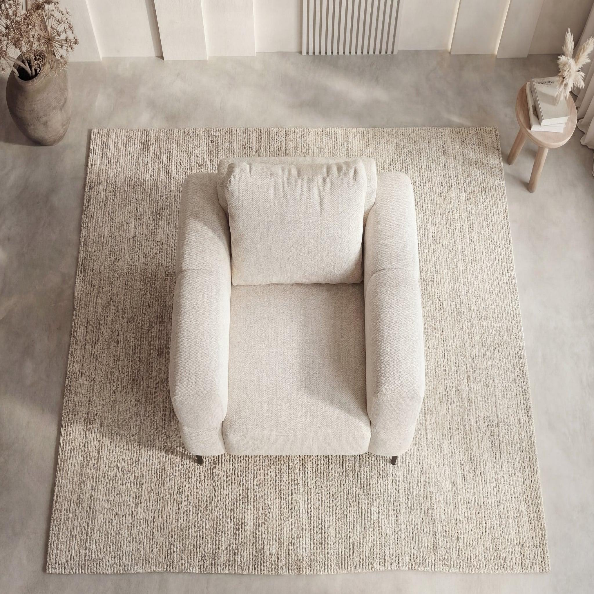 Voir la diapositive 5 : CASANOVA PARIS Elton - fauteuil en tissu lisse