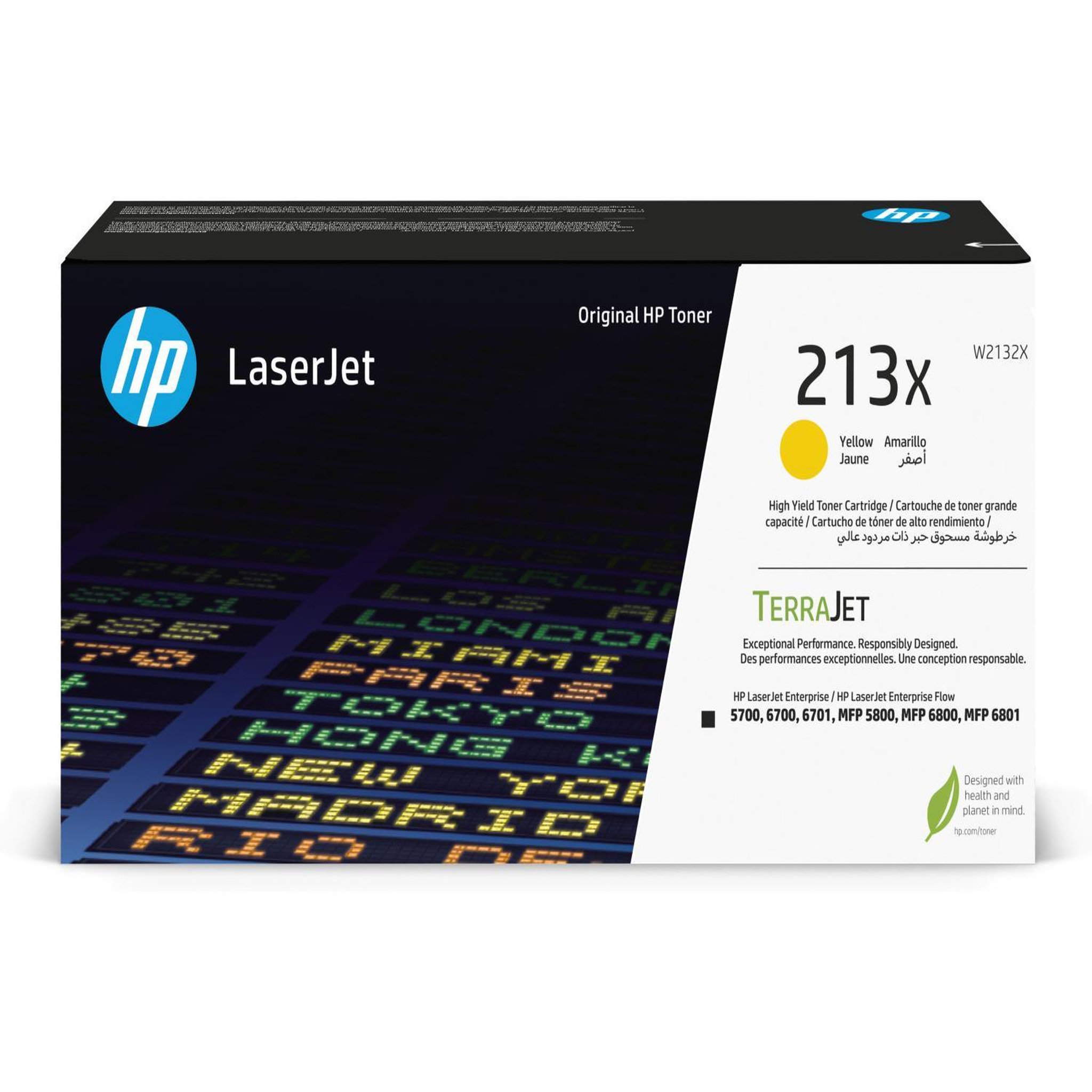 Voir la diapositive 2 : HP Cartouche de toner HP 213X - Haute capacité - Jaune - Original