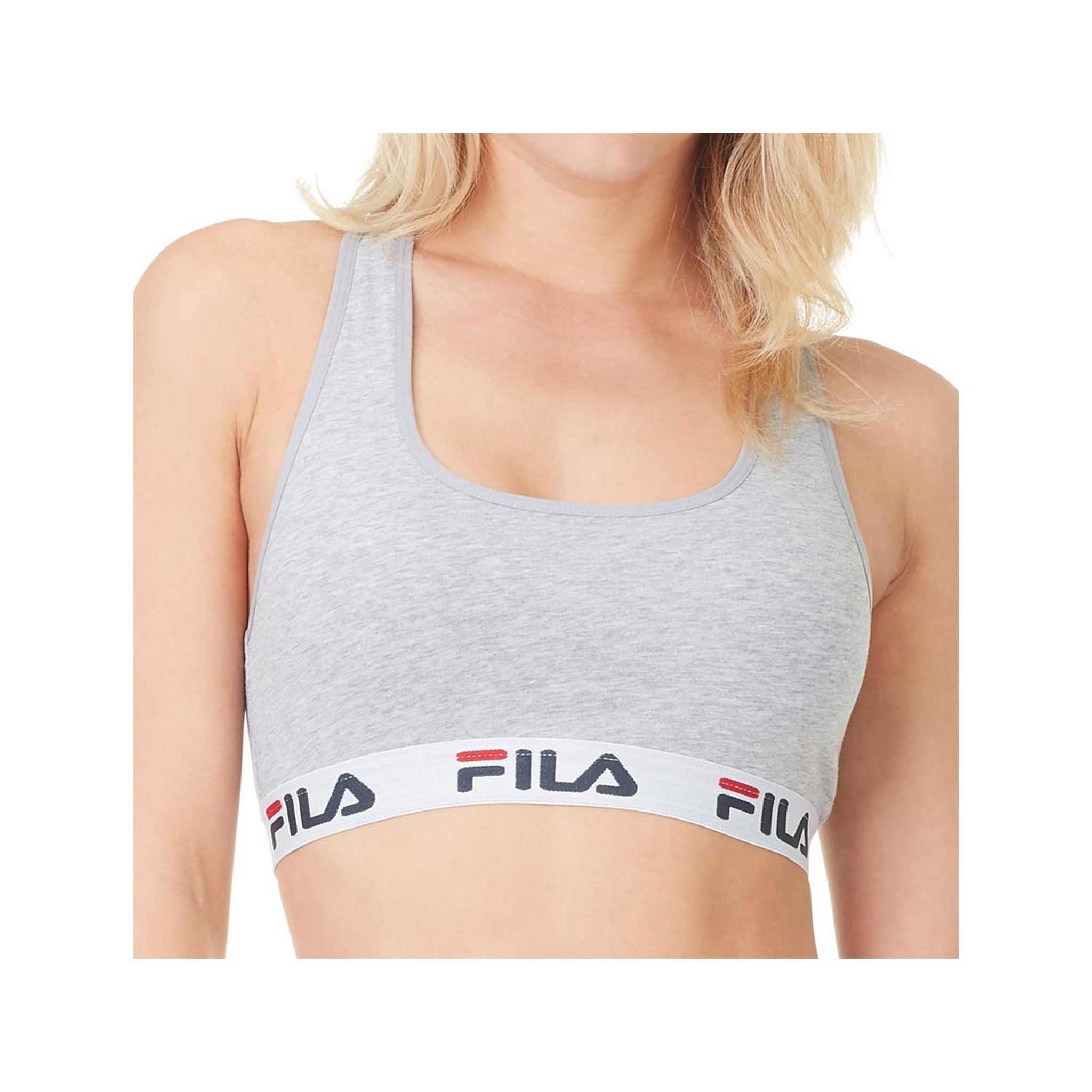 Voir la diapositive 5 : FILA Lot de 3 brassières coton femme uni
