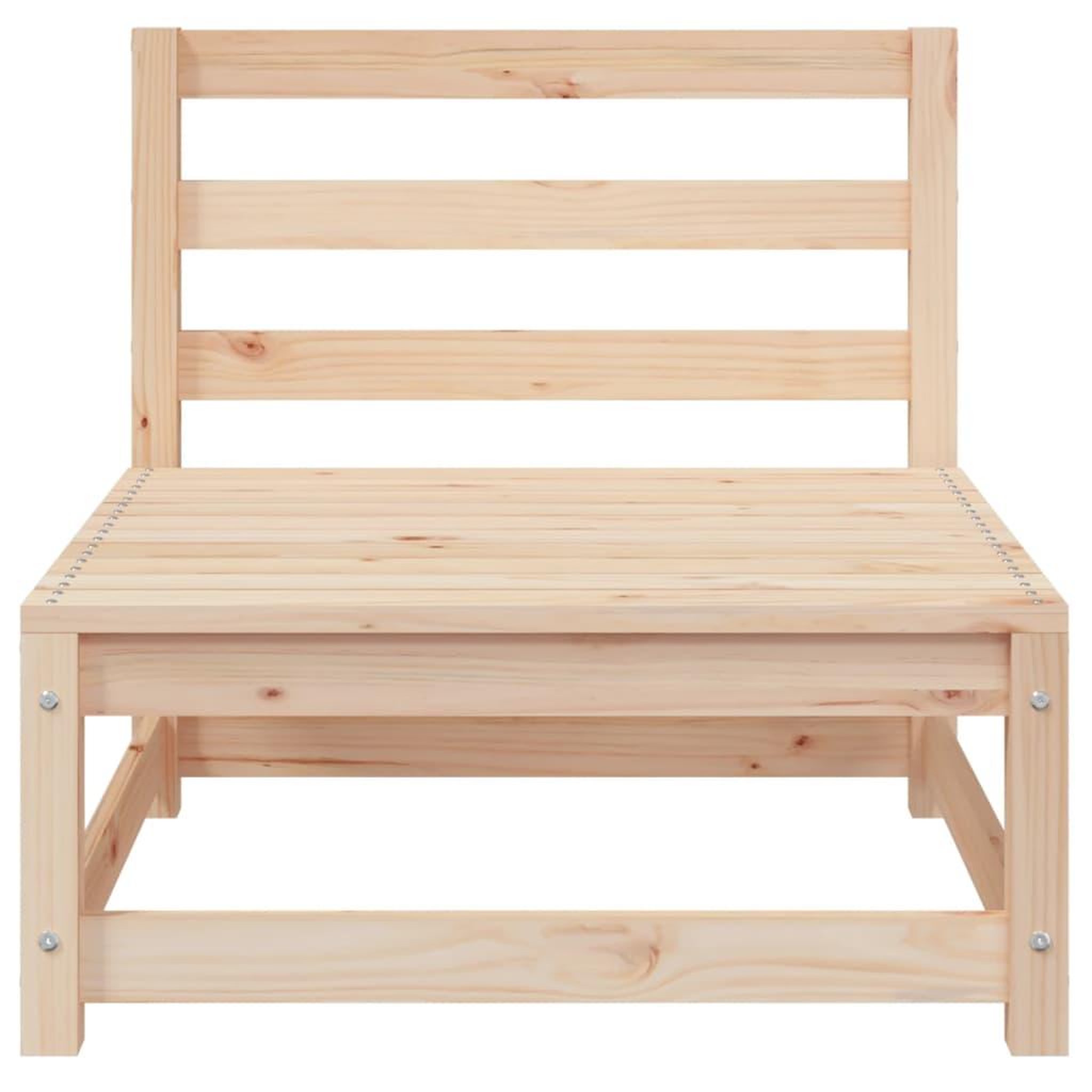 Voir la diapositive 5 : VIDAXL Canapes de jardin sans accoudoirs 2 pcs blanc bois pin massif