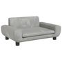 Voir la diapositive 2 : VIDAXL Canape pour enfants gris clair 70x45x33 cm velours