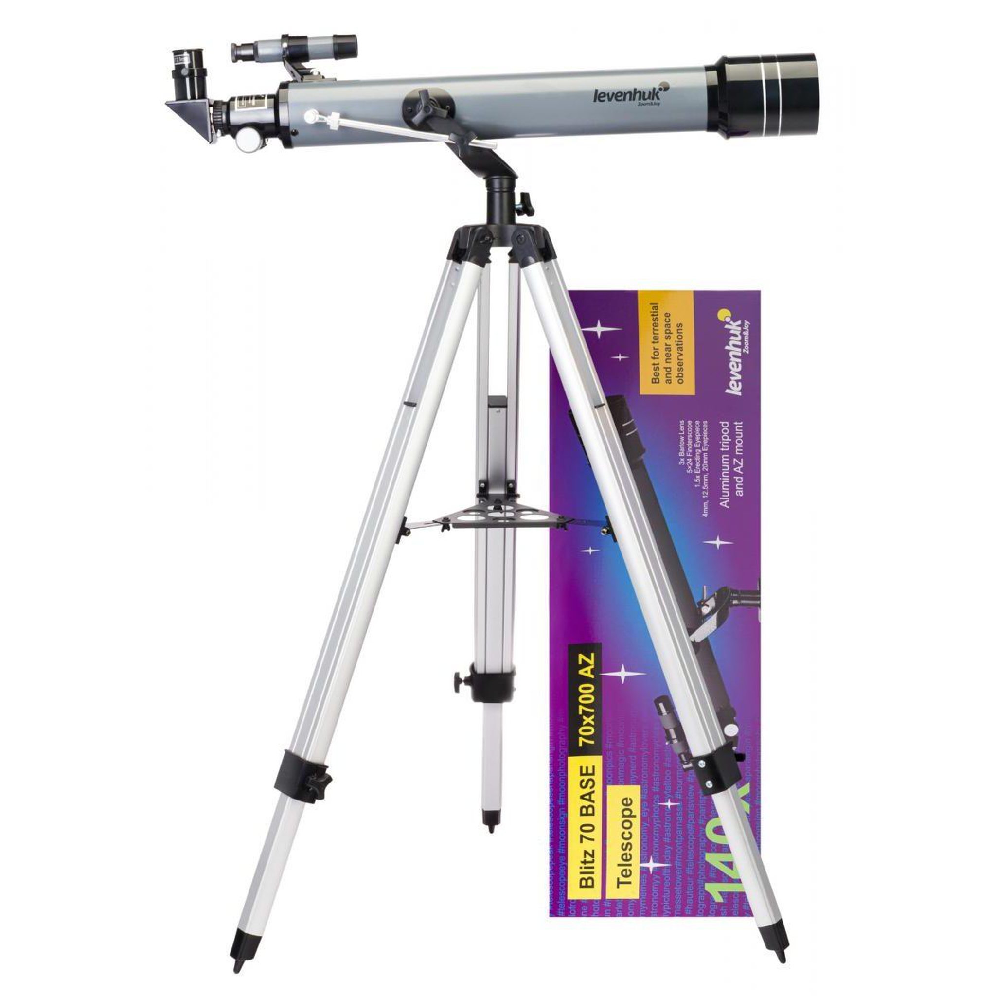 Voir la diapositive 2 : LEVENHUK Télescope de base  blitz 70