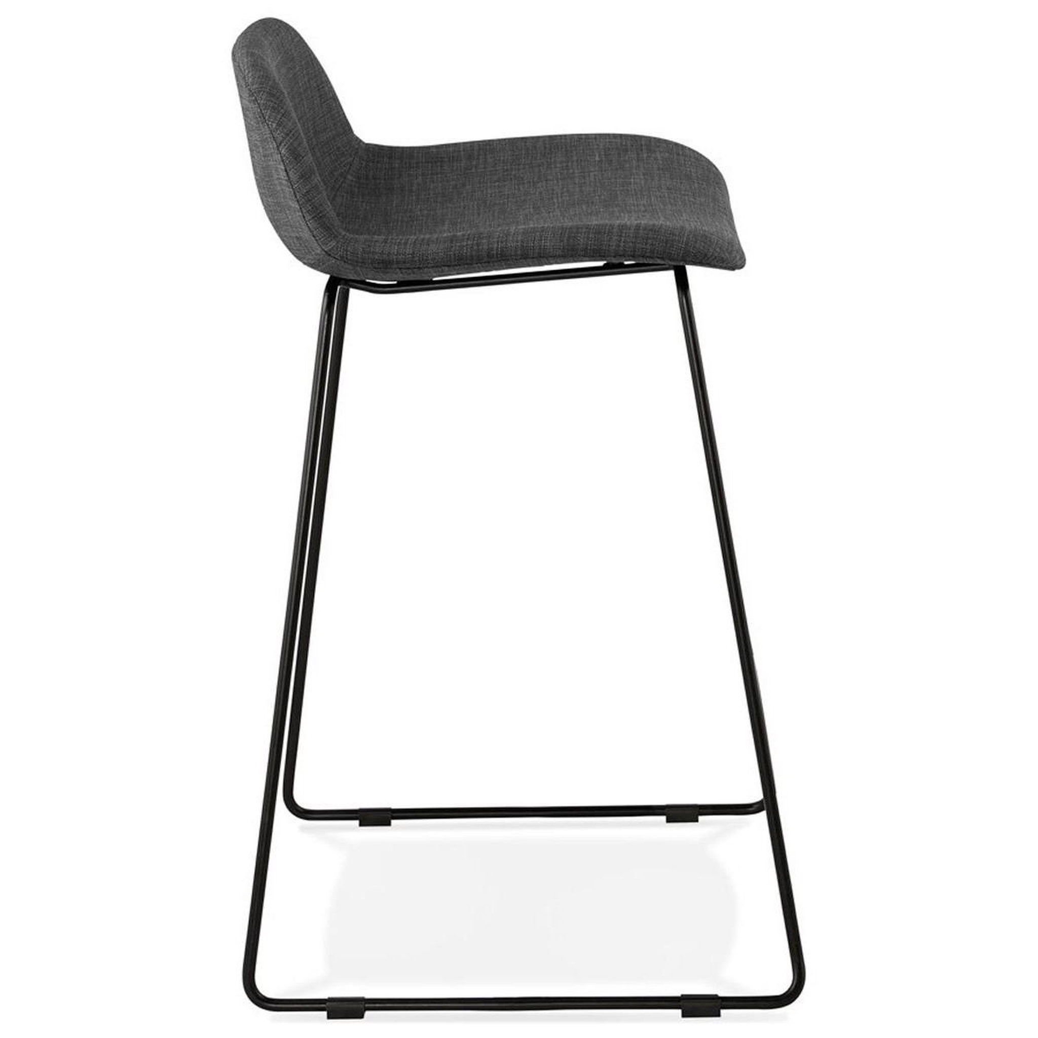 Voir la diapositive 3 : Paris Prix Tabouret de bar design  sochi  85cm gris foncé & noir