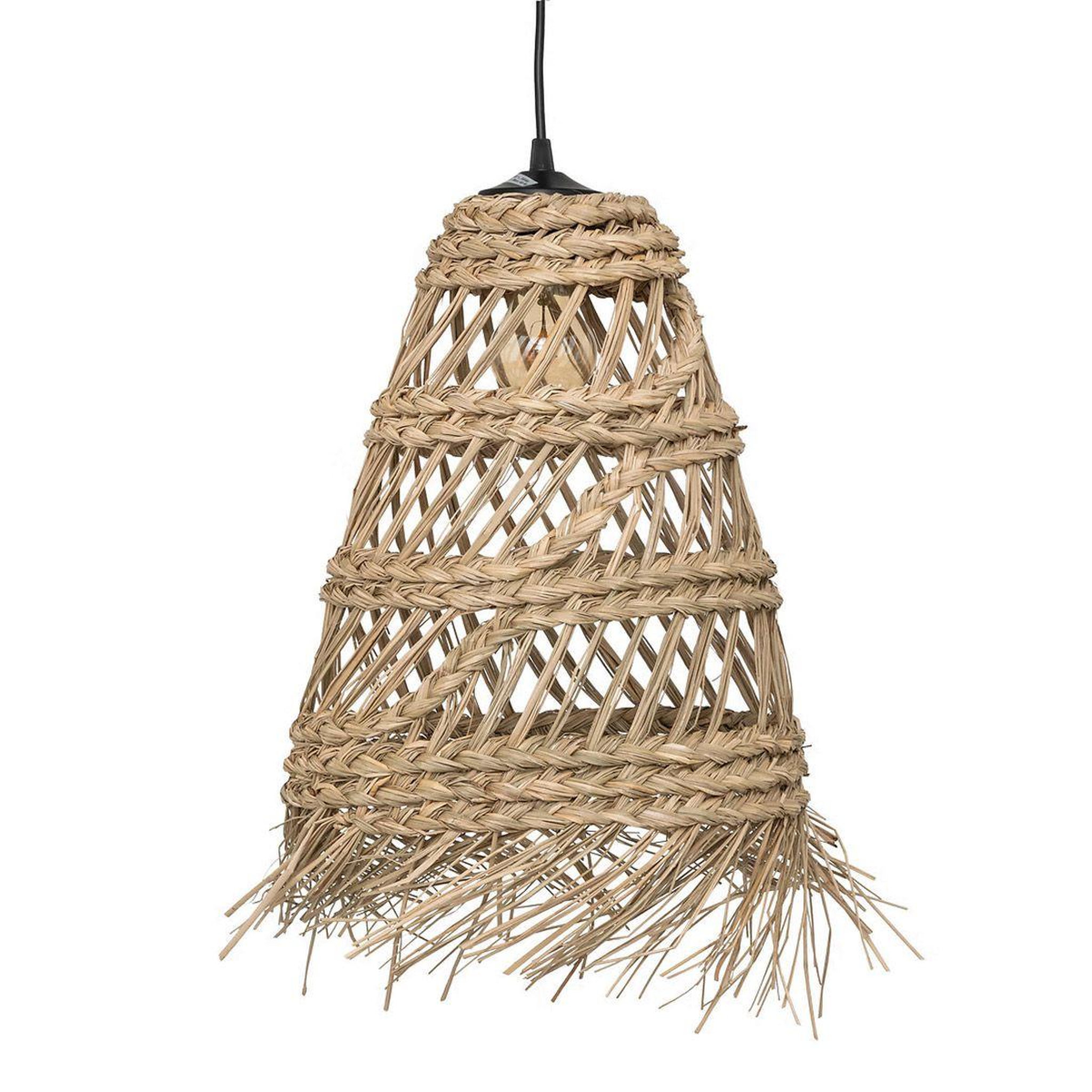 ATMOSPHERA Lampe suspension tressée  lahys  48cm naturel