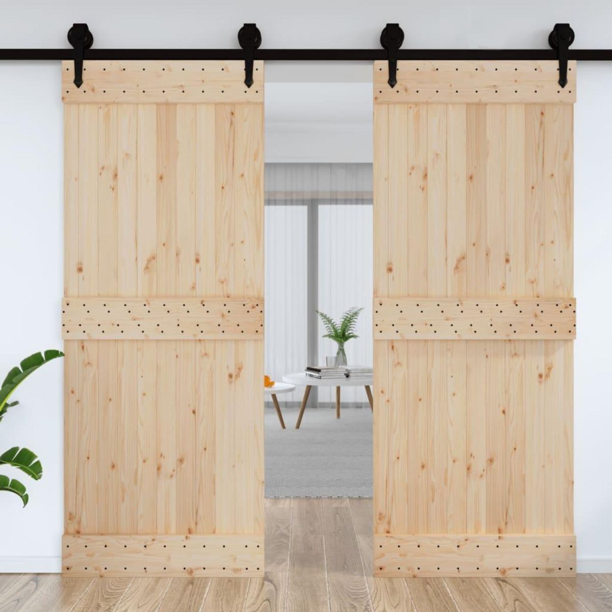 VIDAXL Porte NARVIK 90x210 cm bois massif de pin