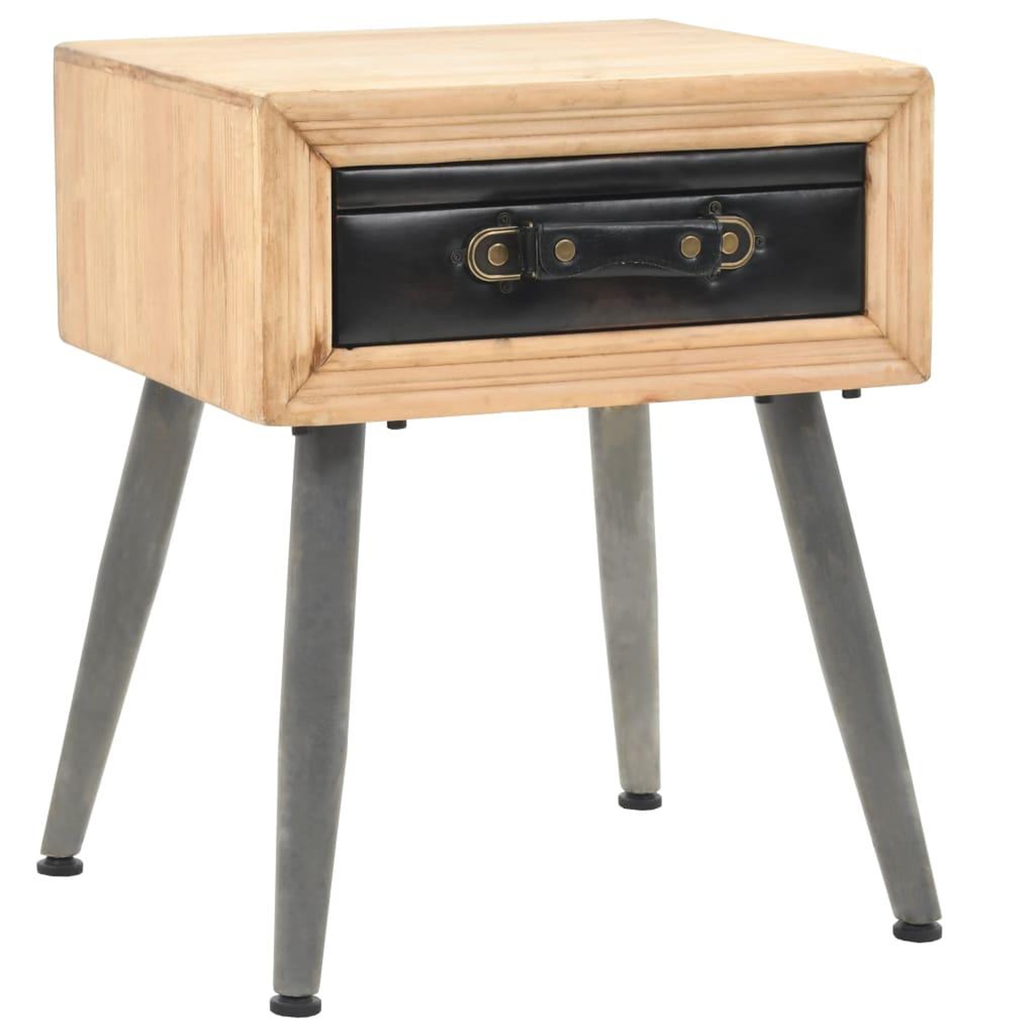 VIDAXL Table de chevet Bois de sapin massif 43 x 38 x 50 cm