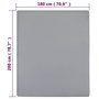Voir la diapositive 6 : VIDAXL Drap-housse Jersey Gris 180x200 cm Coton