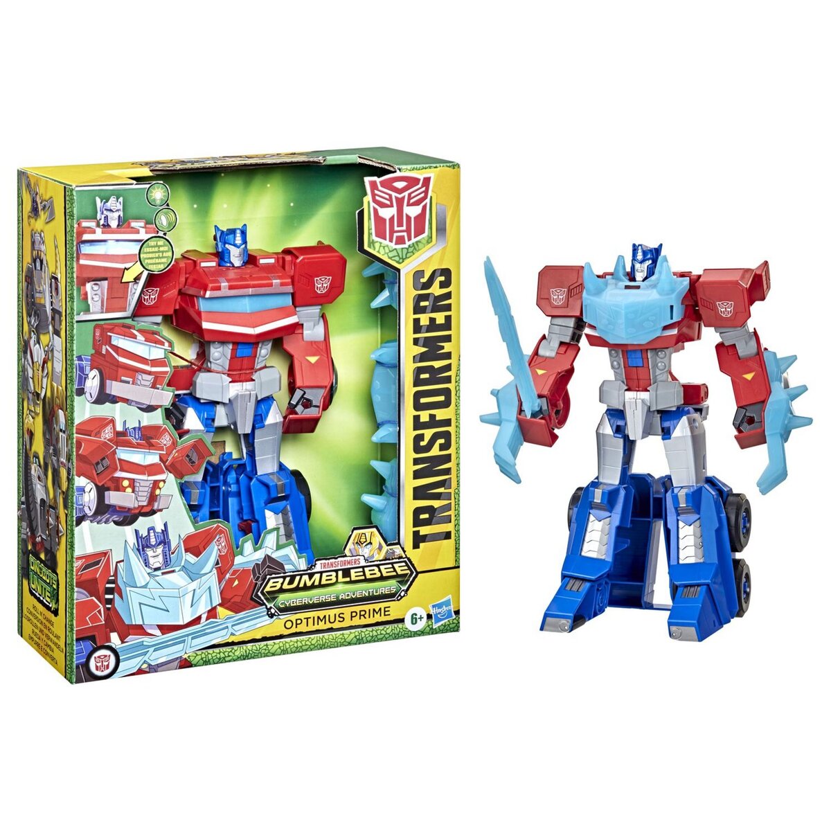 HASBRO Transformers Cyberverse Adventures Dinobots Unite Roll N&rsquo; Change Optimus Prime
