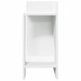 Voir la diapositive 4 : VIDAXL Table d'appoint avec etagere noir 25,5x27x60 cm