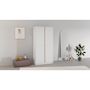 Voir la diapositive 3 : Demeyere Armoire de chambre - REVERSO - Blanc mat - 2 portes - 88,3 x 50 x 180,9 cm