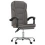 Voir la diapositive 2 : VIDAXL Fauteuil inclinable de bureau Gris Similicuir