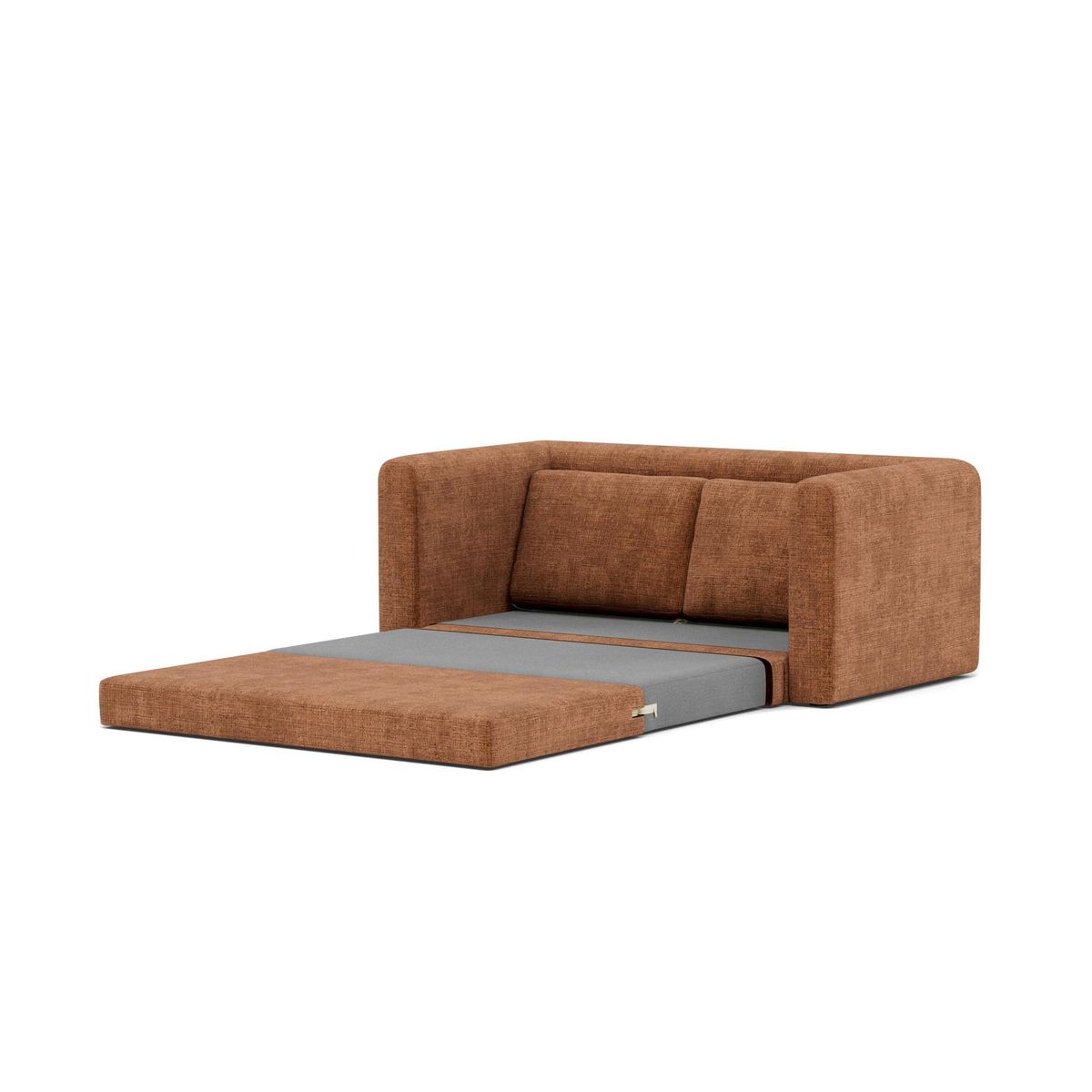 BEST MOBILIER Marilia - canapé 2 places convertible déplimousse en velours texturé