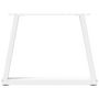 Voir la diapositive 5 : VIDAXL Pieds de table a manger forme V 2pcs blanc 70x(42-43,3)cm acier