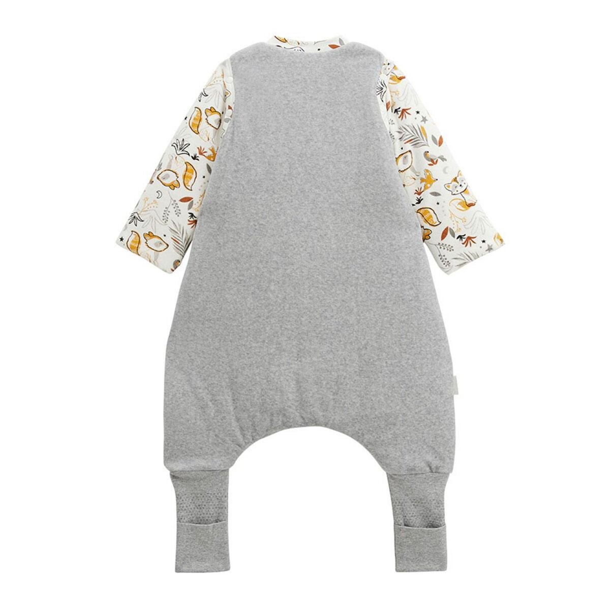 Petit Béguin Turbulette d'hiver en velours avec pieds retroussables et manches amovibles Petit Loup