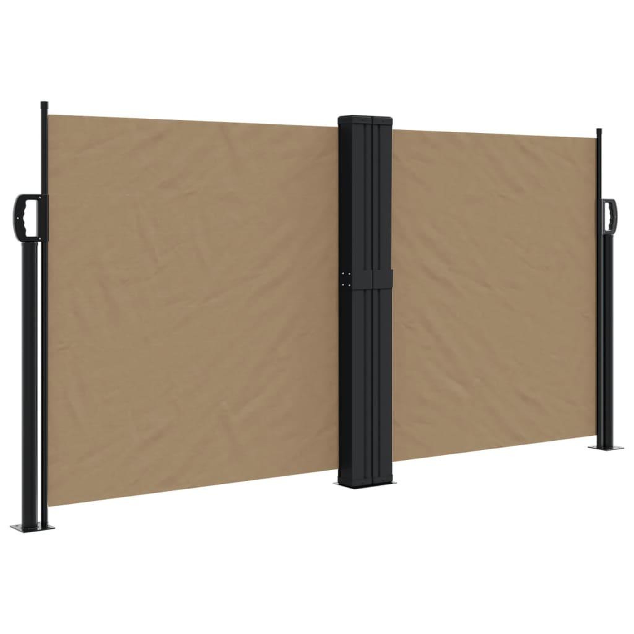 Voir la diapositive 2 : VIDAXL Auvent lateral retractable taupe 120x1200 cm