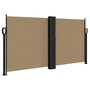 Voir la diapositive 2 : VIDAXL Auvent lateral retractable taupe 120x1200 cm