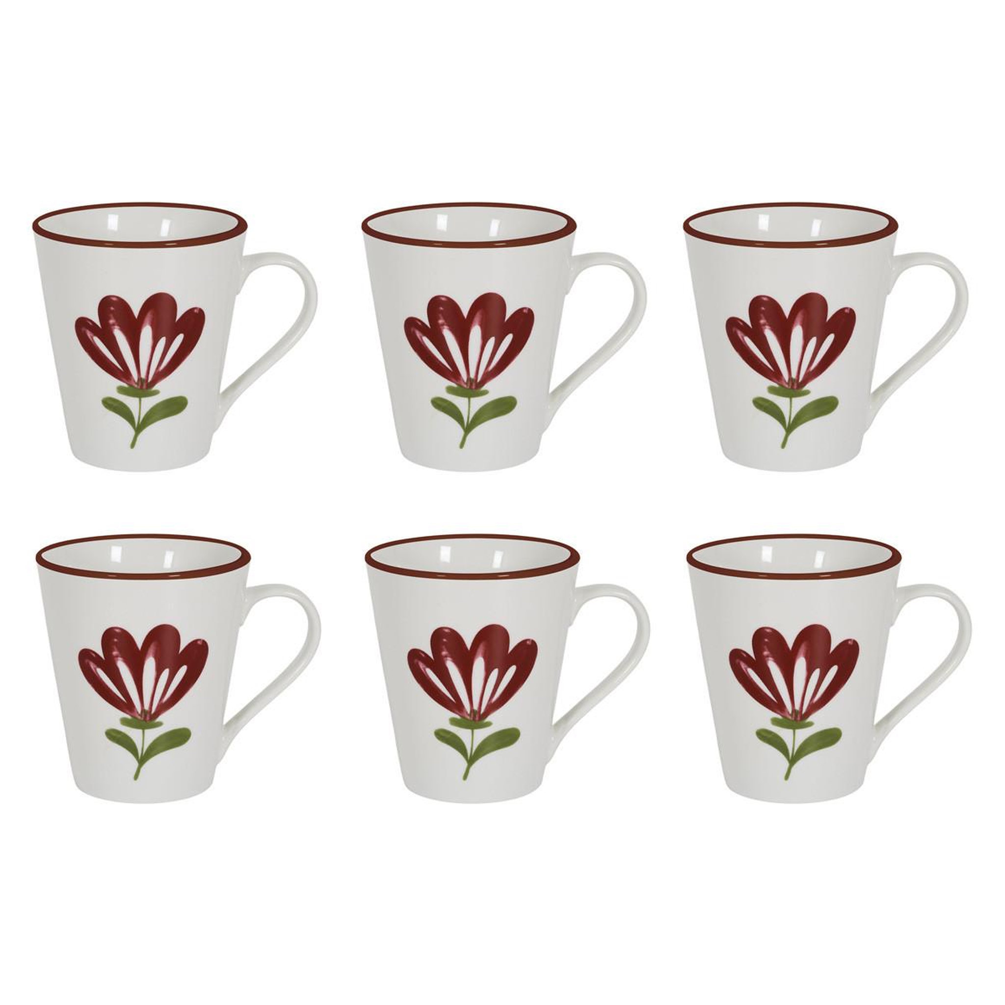 COOK CONCEPT Lot de 6 mugs  edith  30cl multicolore