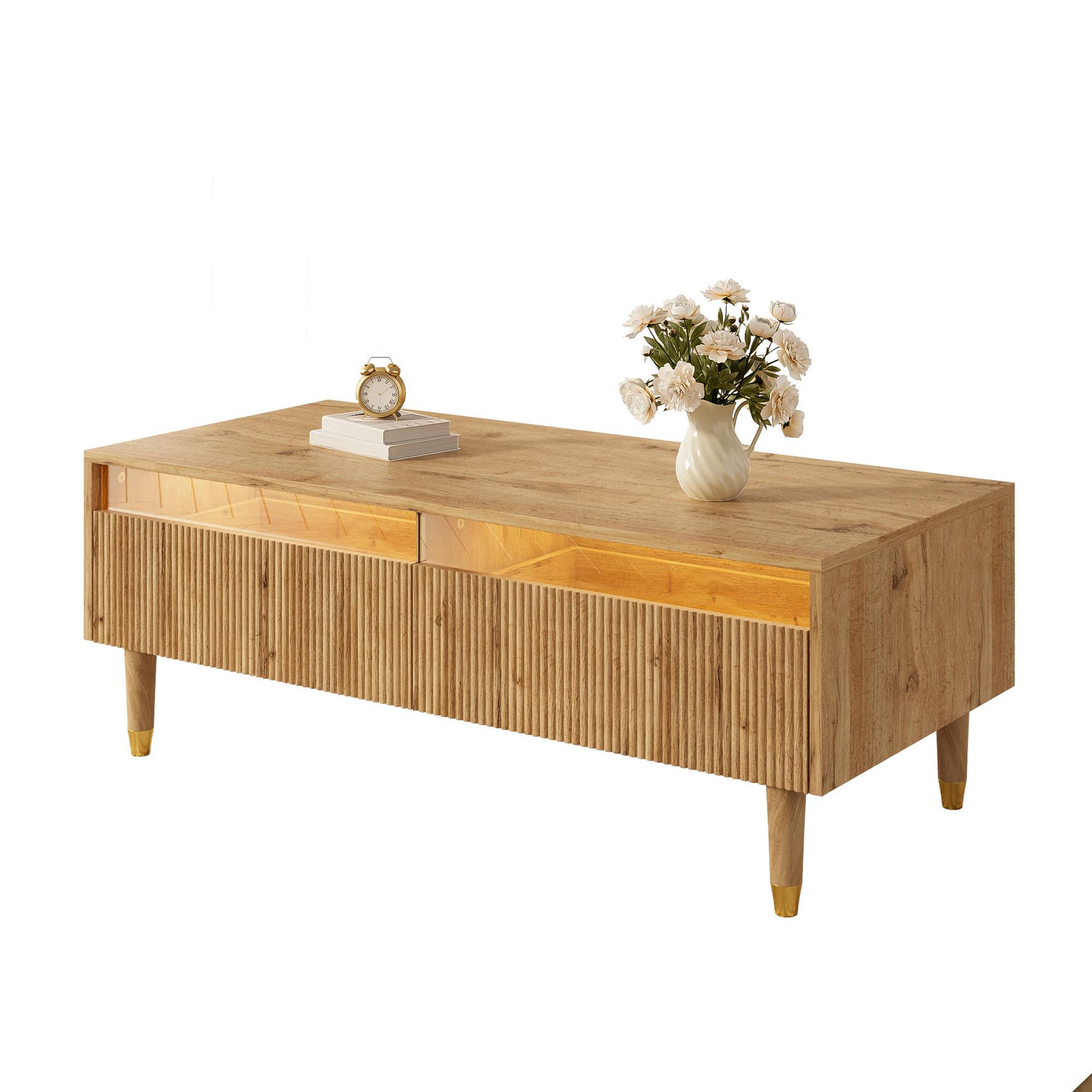 MERAX Table basse. Coloris disponibles : Marron, Blanc