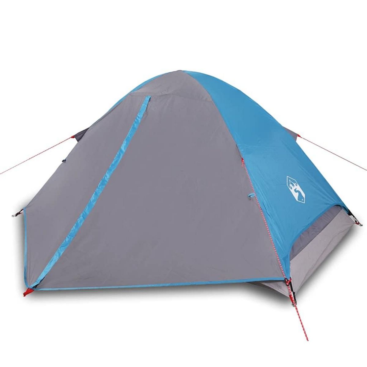 VIDAXL Tente de camping a dome 4 personnes bleu impermeable