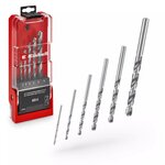 Einhell Coffret forets HSS-G - 6 pièces - acier rapide - Ø 3-8mm - affûtage précis