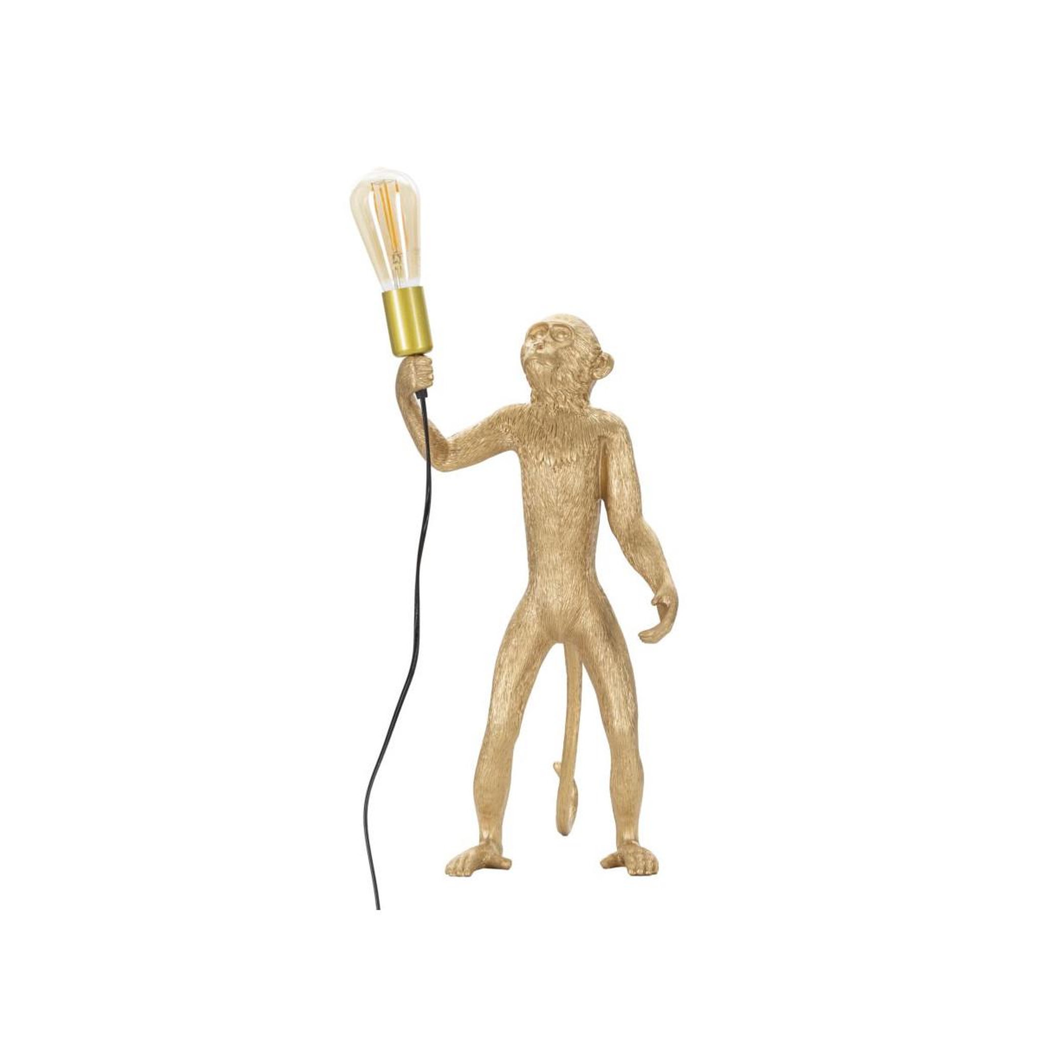 Paris Prix Lampe à poser en résine  singe  55cm or