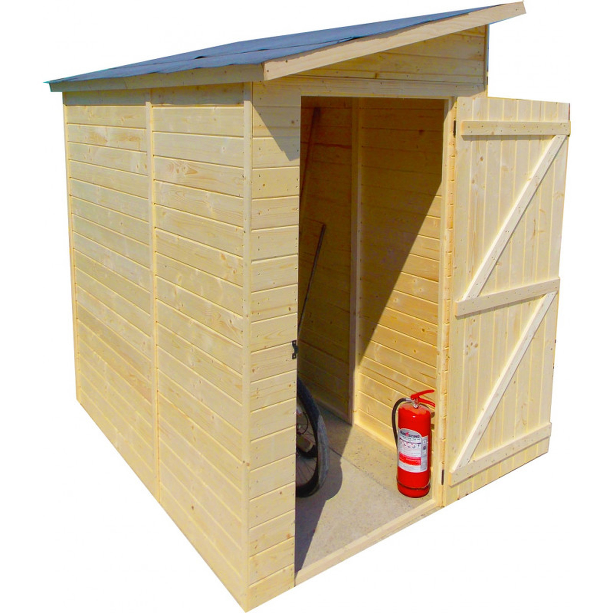 Voir la diapositive 4 : Habrita Abri de jardin bois adossable Skive 2.37m²