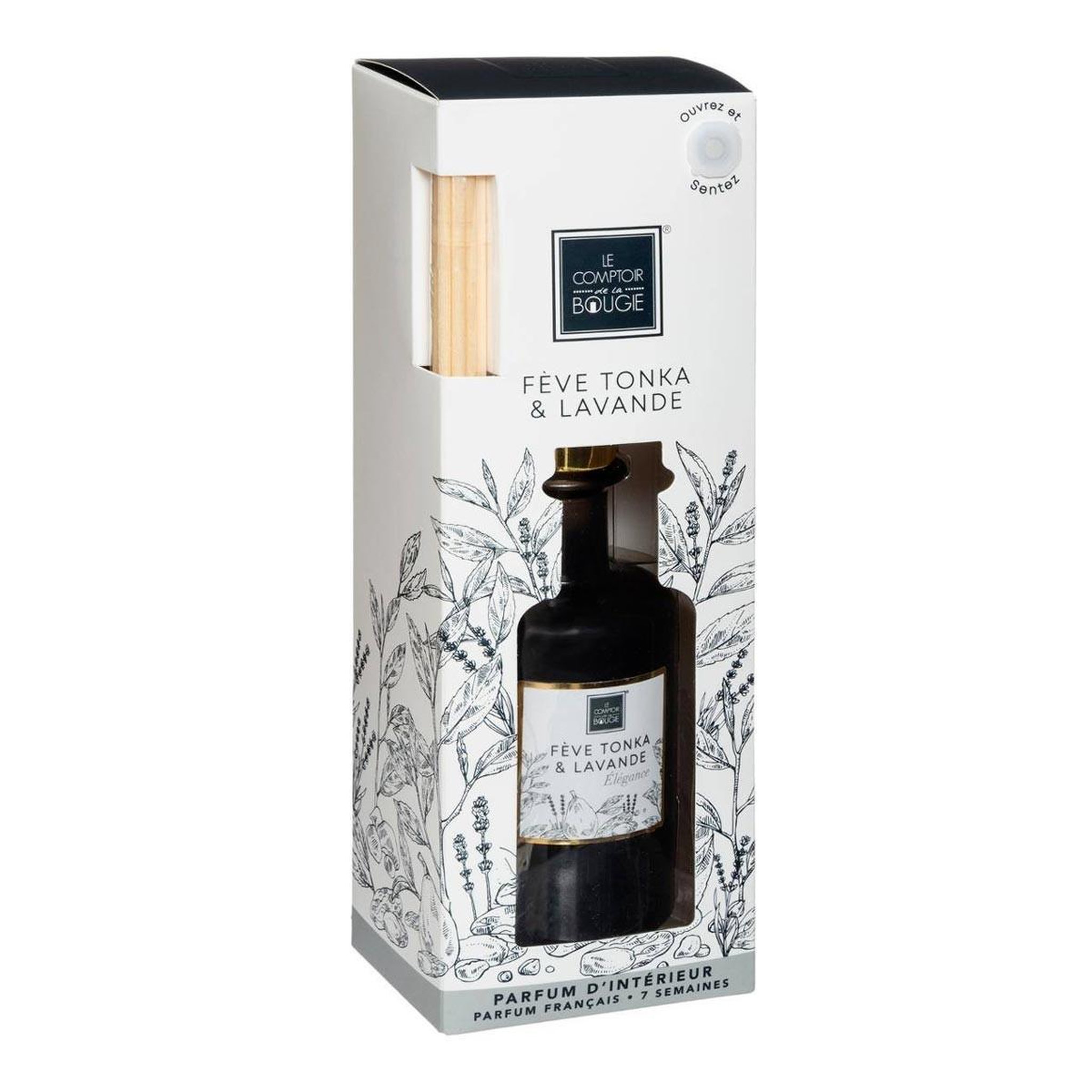 Voir la diapositive 2 : COMPTOIR DE LA BOUGIE Diffuseur de parfum  mael  200ml fève de tonka & lavande