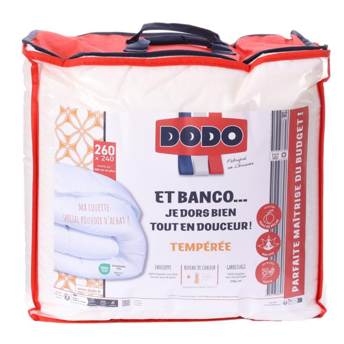 DODO Couette Dodo he Synthetique Temperee Je Dors Bien  cm