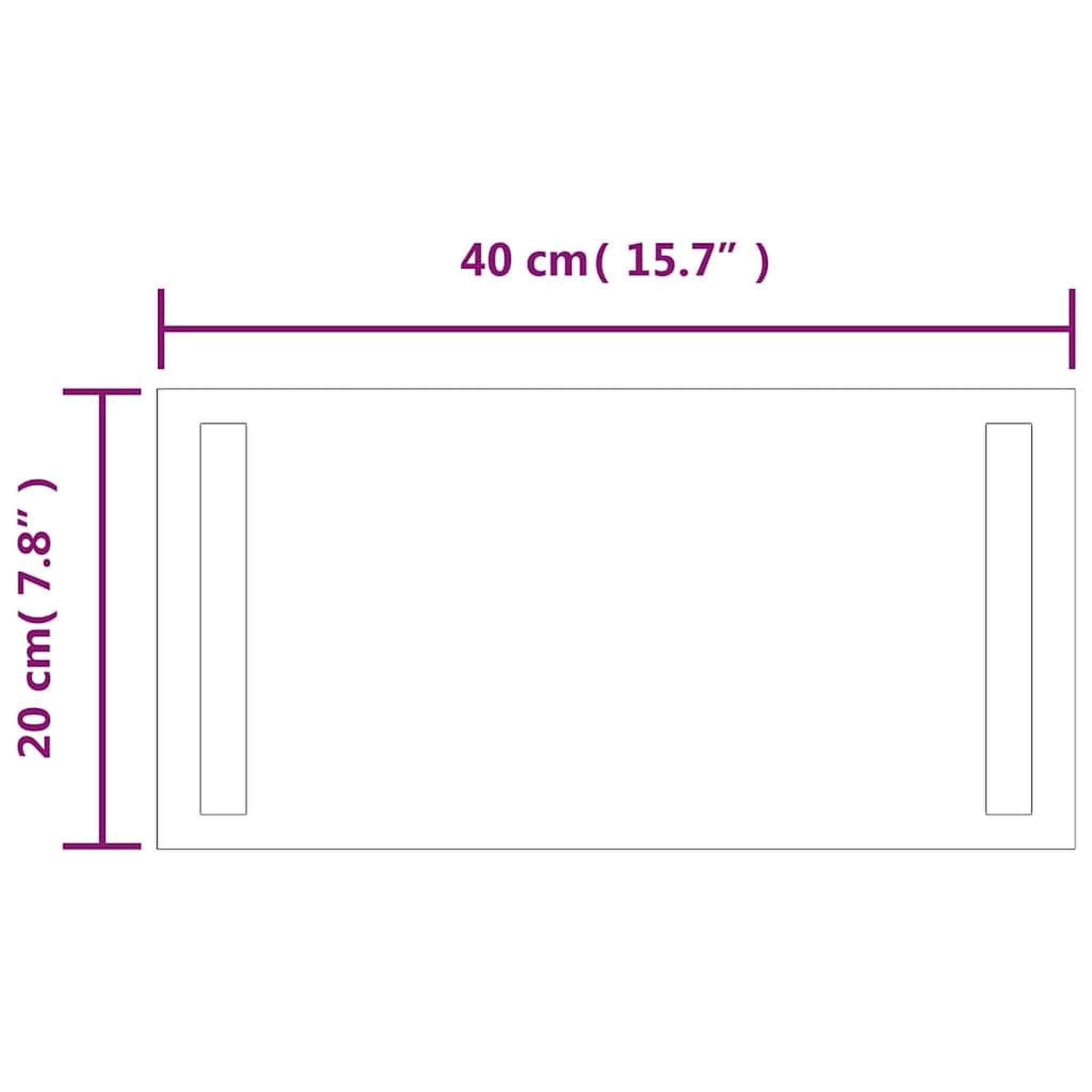 Voir la diapositive 6 : VIDAXL Miroir de salle de bain a led 40x20 cm