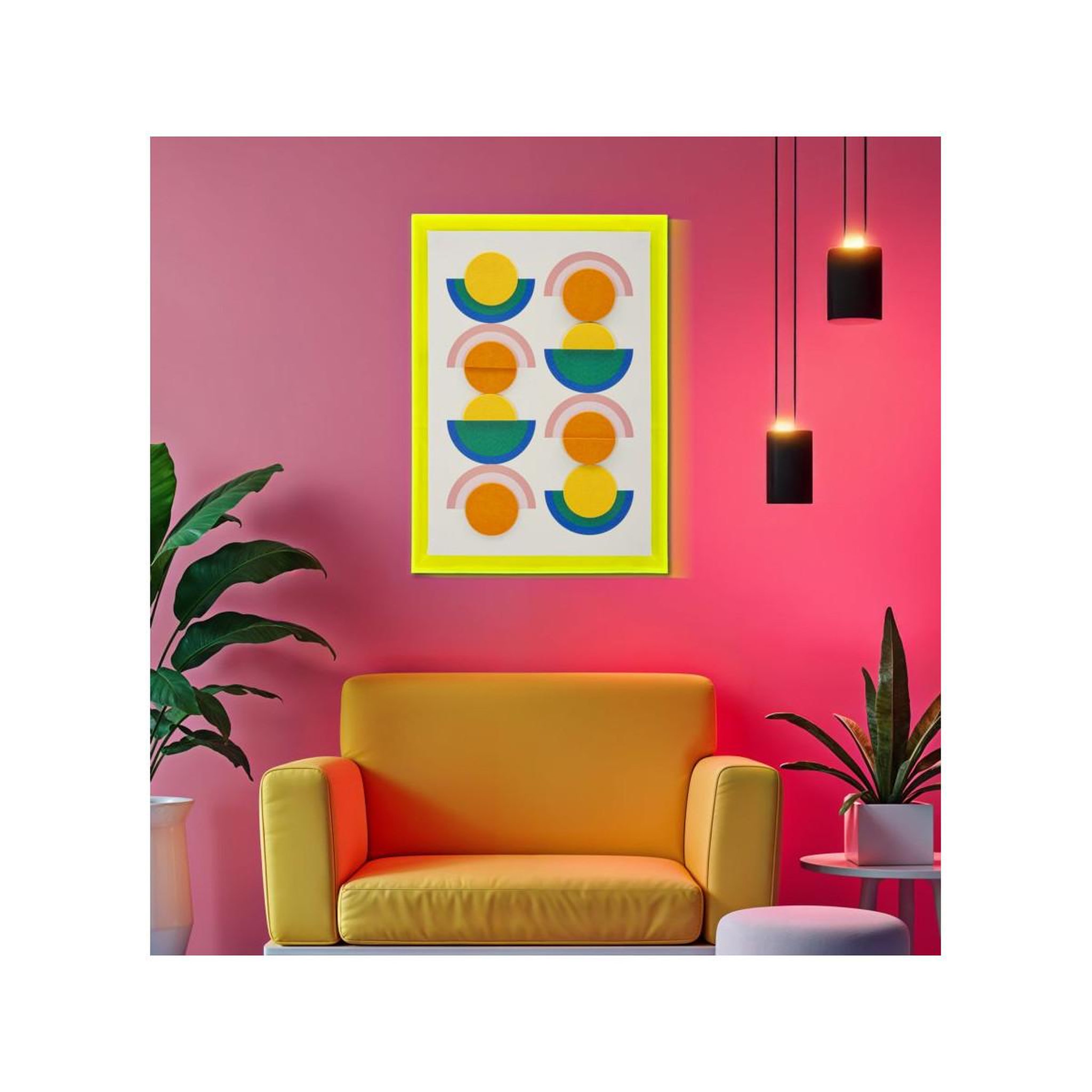 Voir la diapositive 6 : Paris Prix Tableau imprimé  pop art ii  50x70cm multicolore