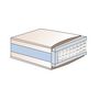 Voir la diapositive 7 : PRESTIGE Collection Ensemble matelas ressorts TEMPO GREY+ sommier déco gris 180x200 cm