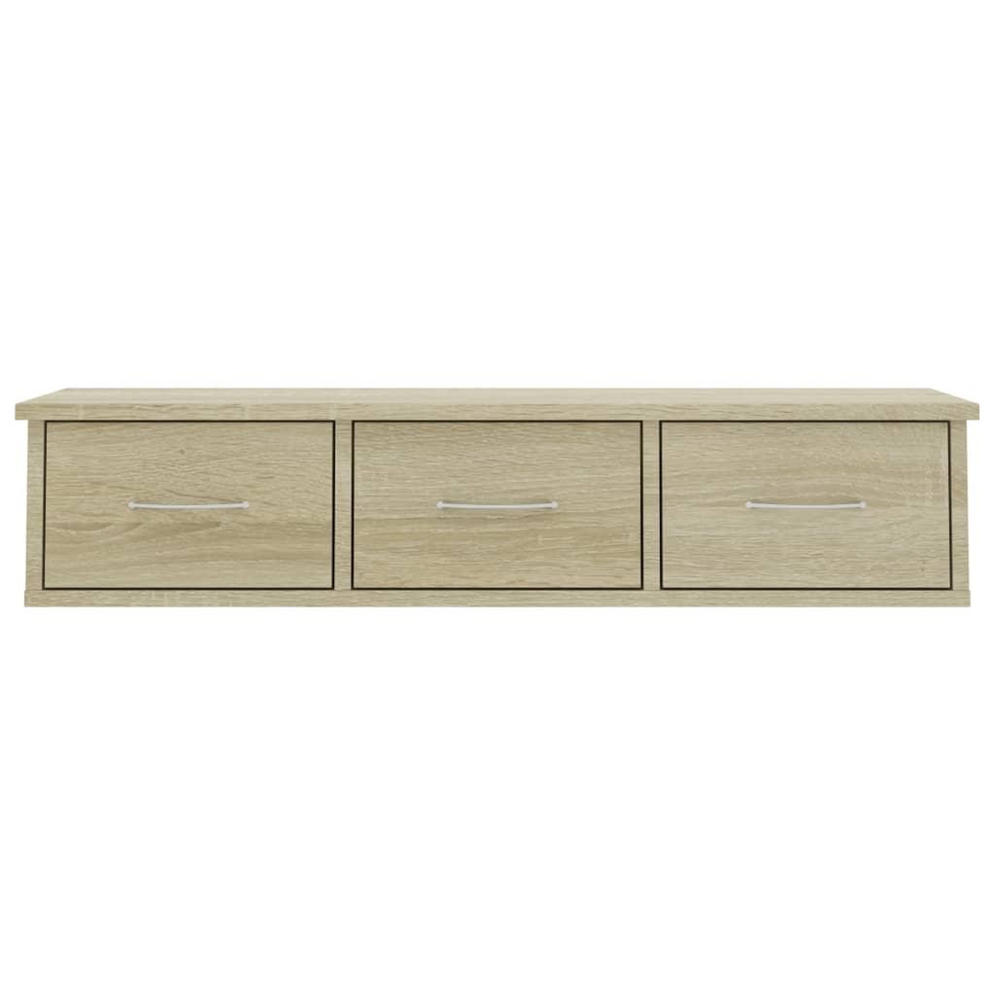 Voir la diapositive 4 : VIDAXL Etagere murale avec tiroirs Chene sonoma bois d'ingenierie
