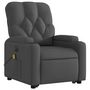 Voir la diapositive 4 : VIDAXL Fauteuil inclinable de massage electrique Gris fonce Tissu